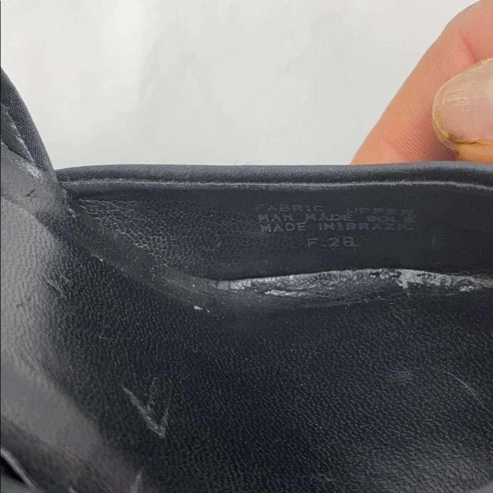 Aldo Sz 39 Black Satin D'orsay Pumps Heels